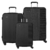 Kit Jogo de Malas de Viagem ABS Rodas 360° Cadeado Fixo Classy Sestini - PRETO
