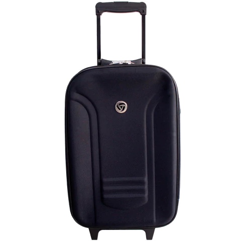 Mala de Viagem Pequena Bordo Poliéster Rodas Fixas Cadeado Código Embutido - YINS - YS01096P-P - PRETA - comprar online