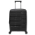 Mala de Viagem Média Polipropileno Expansível Rodas Duplas 360° Cadeado TSA - SWISSLAND - YS21277P-M - PRETA