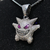 Pingente Gengar Cravejado Premium + Corrente Italiana