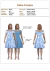 Modelagem de Vestido Feminino em suplex / viscolycra, Malha com elastano, ref 300.715