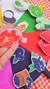 Kit confecção - JOGO DAS CORES (ALIMENTOS) - Loja Raposa Ateliê