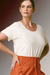 BLUSA MALHA MESCLA FRANZIDA, MC