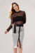 BLUSA GOLA ALTA MANGA LONGA, TULE - comprar online