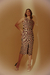 SAIA MIDI XADREZ FENDA FRONTAL JACQUARD - comprar online