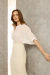 BLUSA ORGANZA MANGA BUFANTE, M3/4 021541 - loja online