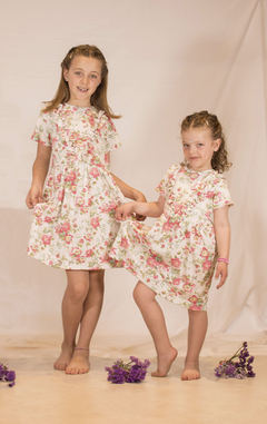 VESTIDO INTERLOCK FLORES BEBA
