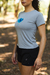 Baby look Mountain Do Bio Soft Poliamida Cinza Feminina UV+