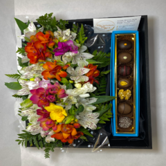 Box Bombones y flores - tienda online