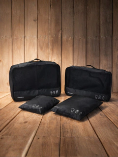 Set Organizador De Ropa Equipajes Wanderlust 4 Bolsas