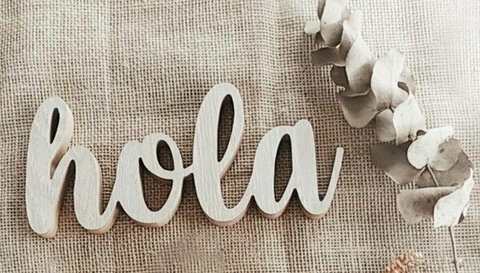 Palabra hola roble - comprar online