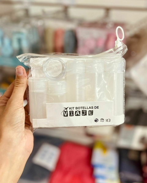 Kit de botellitas de viaje x6pzas blanco opaco - comprar online