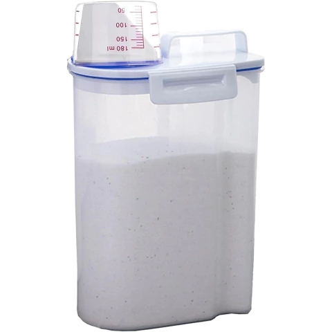 POTE HERMÉTICO MULTIUSO COM MEDIDOR – 2,5KG | COM TAMPA DOSADORA, VEDAÇÃO DE SILICONE E ALÇA PORTÁTIL