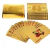BARALHO DOURADO À PROVA D'ÁGUA FLEXÍVEL COM NOTA DE 100 DÓLARES 54 CARTAS PET RESISTENTE - comprar online