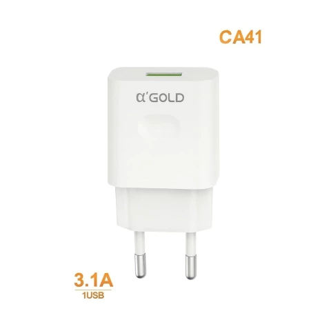 CARREGADOR DE PAREDE RÁPIDO USB 3.1A 1 PORTA - MODELO CA41
