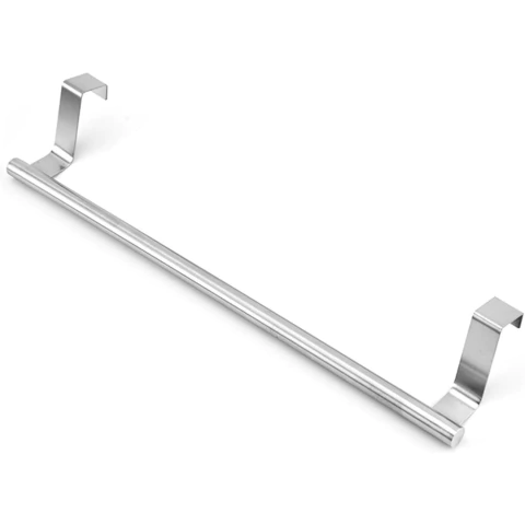 SUPORTE PARA TOALHA DE AÇO INOXIDÁVEL PARA PORTA DE ARMÁRIO – TOALHEIRO