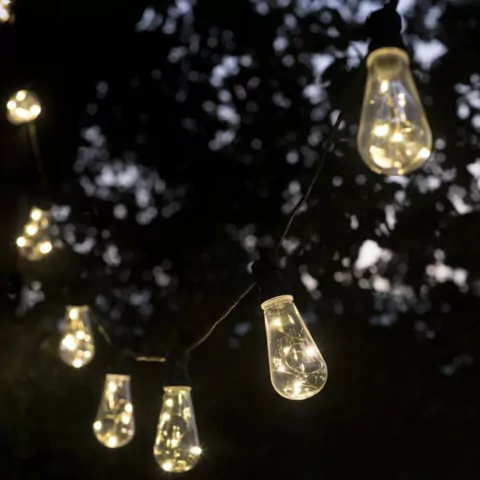 CORDÃO DE LÂMPADAS DE LED 5M MACHO E FÊMEA