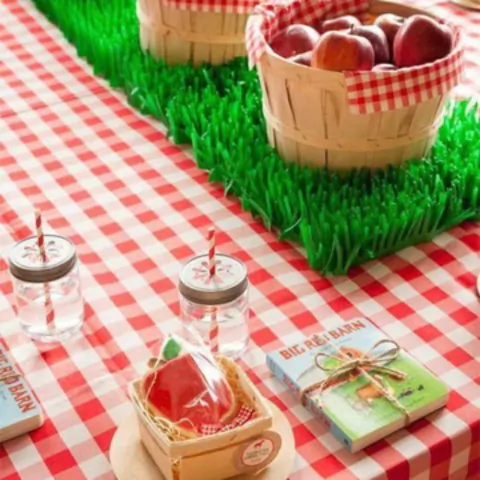 TOALHA DE TNT ESTAMPADO XADREZ