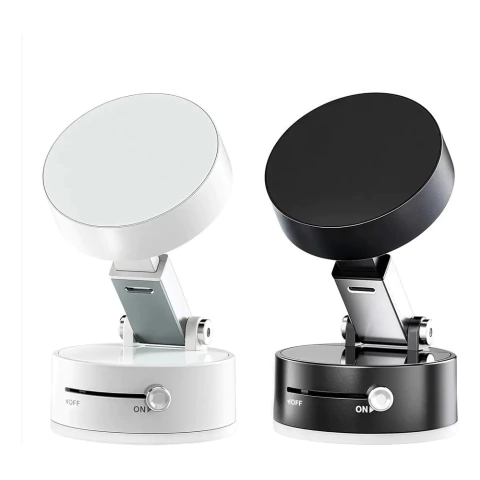 SUPORTE DE CELULAR MAGNÉTICO COM VENTOSA A VÁCUO – DOBRÁVEL, RETRÁTIL E AJUSTÁVEL