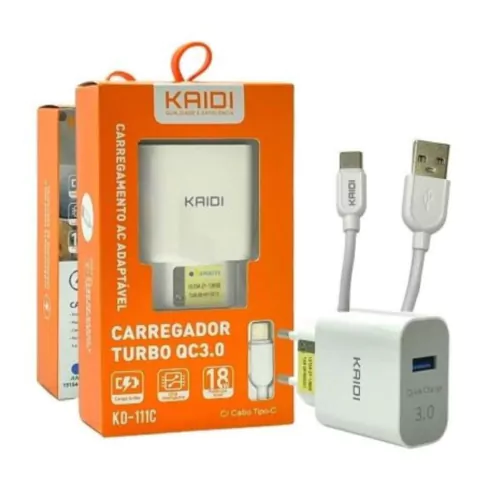 CARREGADOR TURBO QC 3.0