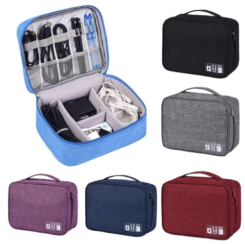 NECESSAIRE ORGANIZADOR PARA ACESSÓRIOS ELETRÔNICOS