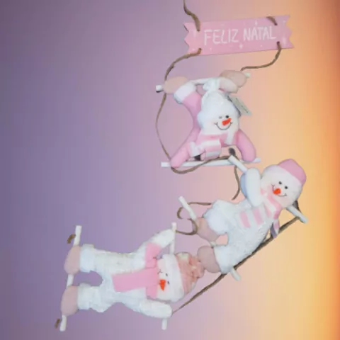 ENFEITE DE PENDURAR ESCADA 3 BONECOS