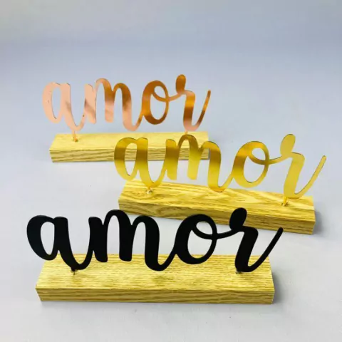PLACA DECORATIVA AMOR