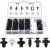 KIT 100 PRESILHAS CLIPS FIXADORES UNIVERSAIS PARA CARRO PARACHOQUE FORRO PORTA ACABAMENTO
