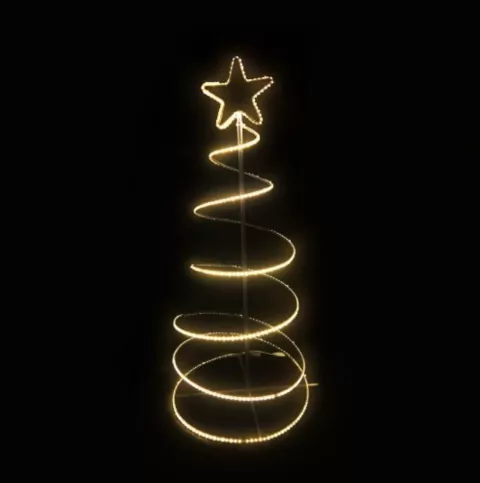 ARVORE ESPIRAL 18 LEDS