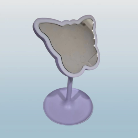 ESPELHO EM FORMA DE BORBOLETA DE MESA COM LED