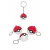 CHAVEIRO POKEBOLA CRIATIVO EM IMPRESSÃO 3D DECORATIVO PARA CHAVES E MOCHILAS - comprar online