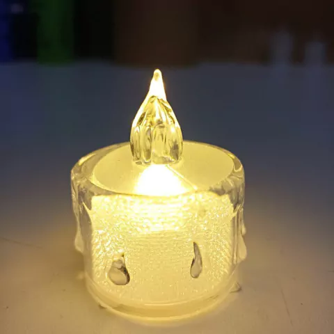 VELA DE LED TRANSPARENTE PEQUENA