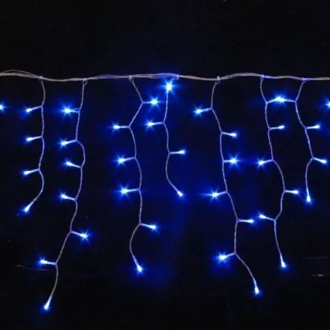 CASCATA PISCA LED FIXO AZUL TOMADA M/F