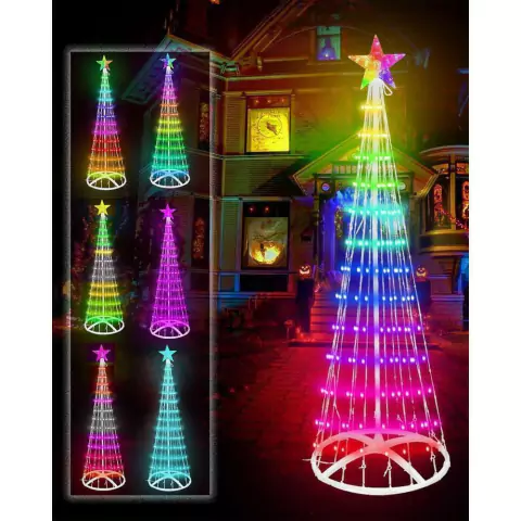 ARVORE DE LED COLORIDO DE 1,5MT