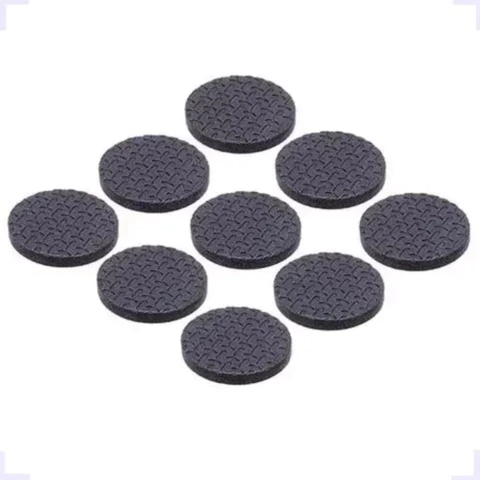FELTRO ADESIVO REDONDO ANTIRRUÍDO PRETO 18 PEÇAS 2,5CM BOMVINK PROTEÇÃO PARA PISOS E MÓVEIS