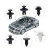 KIT 100 PRESILHAS CLIPS FIXADORES UNIVERSAIS PARA CARRO PARACHOQUE FORRO PORTA ACABAMENTO - comprar online