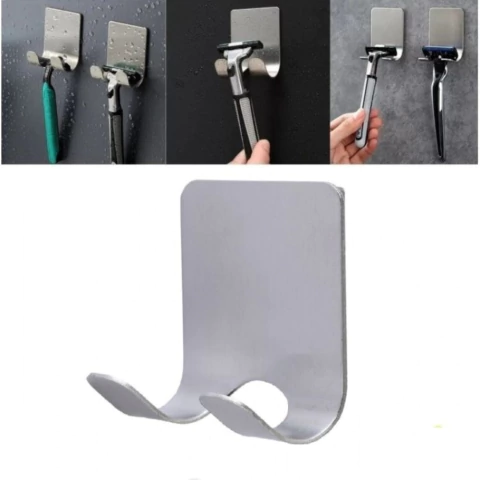 SUPORTE LÂMINA DE BARBEAR ADESIVO AÇO INOX