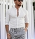 Camisa Cuello Mao Blanca
