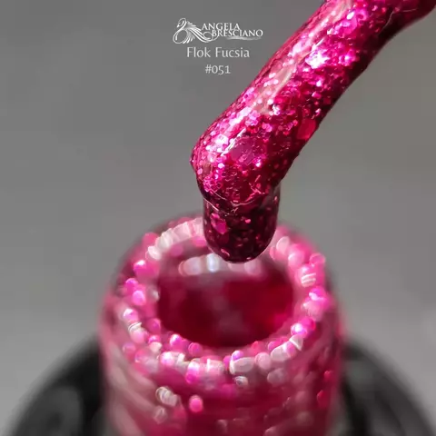 Gel Color-Flok Fucsia #051- Angela Bresciano 15ml - comprar online