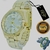 Kit Relógio Feminino DHP Luxo Aço Inox Analógico Prova água com Pulseiras Quartz + caixa - Store LVO