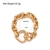 Pulseira Corrente Mosquetão fecho Coração Folheado a Ouro 18K Prata Luxo Tendência - comprar online