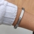 Pulseira Bracelete Masculino e Feminino Oração Pai Nosso Folheado Aço Inoxidável 316L Dourado Prata Preto - Store LVO