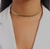 Colar Feminino Choker Escama de Peixe Banhado a Prata / Shoker Folheado ouro 18k Tendência Moda