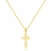 Colar Corrente Masculino Elos Cartier Pingente Crucifixo Cruz Vazado Folheado Ouro 18k Moda Luxo - comprar online