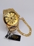 Imagem do Kit Relógio de Pulso Masculino DHP Aço Inox Prova Água Dourado + Pulseira Corrente elos Cartier + Caixa