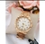 Relógio Feminino Pallyjane Prova água Pulseira Aço Inox com Pedras Zircônias Gold Rose - Store LVO