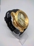 Relógio Masculino Analógico Emburrachado Ajustável Preto Dourado Tendência Moda Masculina - Store LVO