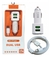 Carregador Veicular carro 2 Usb Turbo Rápido 3.4A H'maston + Cabo Tipo C para Celular