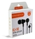 Fone De Ouvido Intra Auricular H'maston Ej-32 preto com Microfone Esportivo Fitness