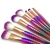 Kit com 7 Pinceis para Maquiagem Sereia Make Unicornio Blush Po, Sombras Esfumador Blush - Store LVO